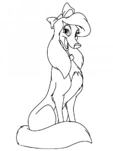 The Fox and the Hound coloring page 3 - Free printable