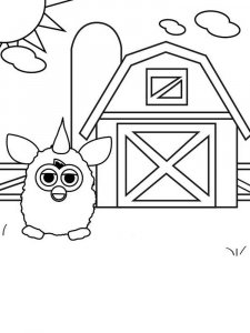 Furby coloring page 26 - Free printable