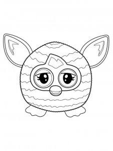 Furby coloring page 37 - Free printable