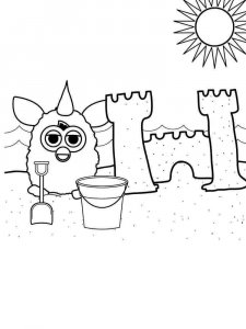 Furby coloring page 1 - Free printable