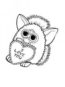 Furby coloring page 10 - Free printable