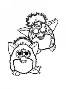 Furby coloring page 13 - Free printable