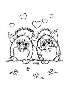 Furby coloring page 14 - Free printable