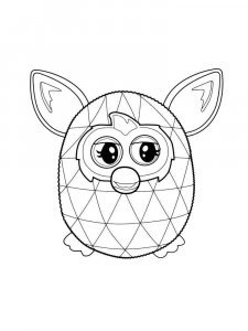 Furby coloring page 22 - Free printable