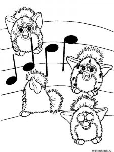 Furby coloring page 24 - Free printable