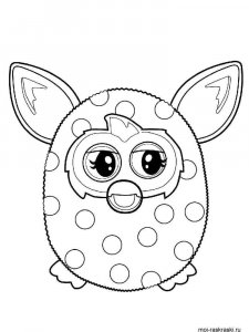 Furby coloring page 25 - Free printable