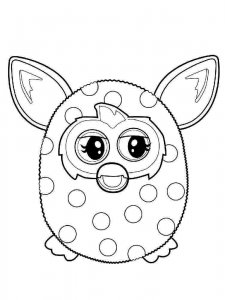 Furby coloring page 3 - Free printable