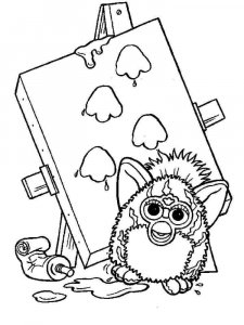 Furby coloring page 5 - Free printable