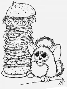 Furby coloring page 6 - Free printable
