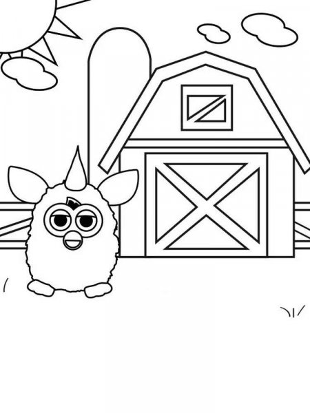 Furby coloring pages