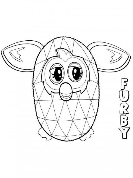 Furby coloring pages