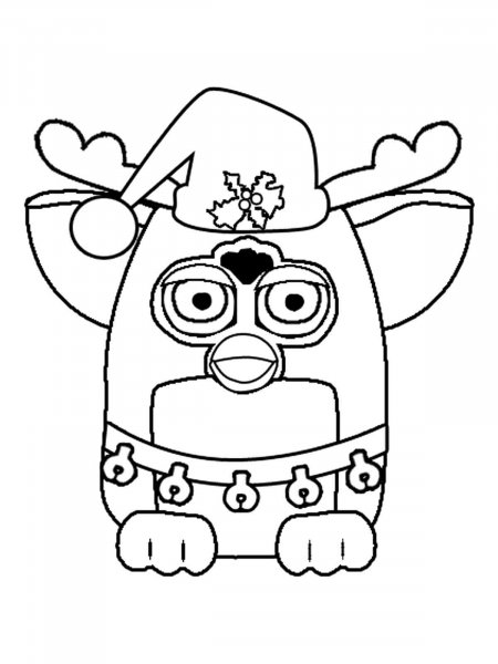 Furby coloring pages