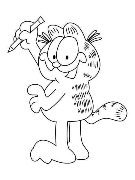 Garfield coloring pages