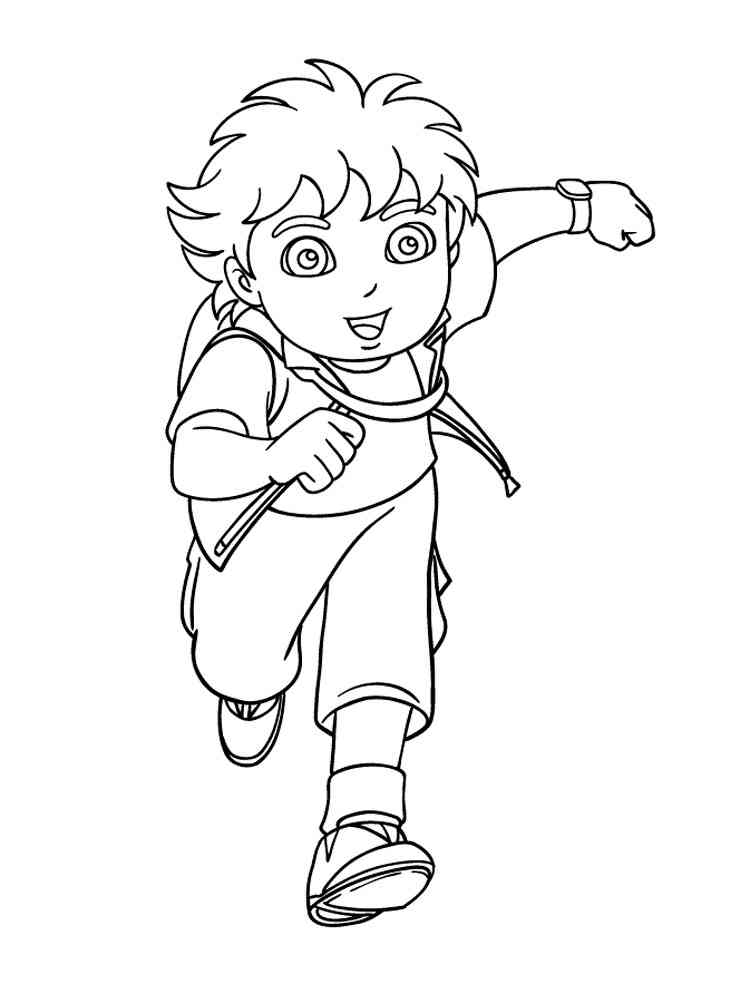 Go, Diego, go! coloring pages