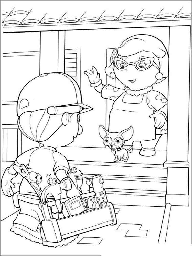 Handy Manny Coloring Pages Free Printable Handy Manny