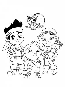Jake and the Never Land Pirates coloring page 22 - Free printable