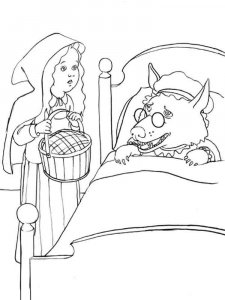 Little Red Riding Hood coloring page 10 - Free printable