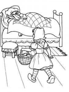 Little Red Riding Hood coloring page 11 - Free printable
