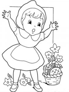 Little Red Riding Hood coloring page 3 - Free printable