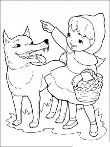 Little Red Riding Hood coloring page 4 - Free printable