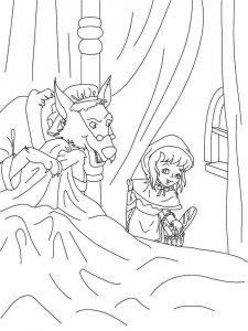 Little Red Riding Hood coloring page 9 - Free printable