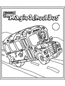 The Magic School Bus coloring page 1 - Free printable