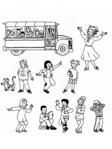 The Magic School Bus coloring page 2 - Free printable
