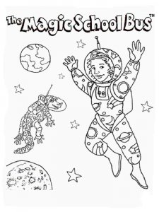 The Magic School Bus coloring page 3 - Free printable