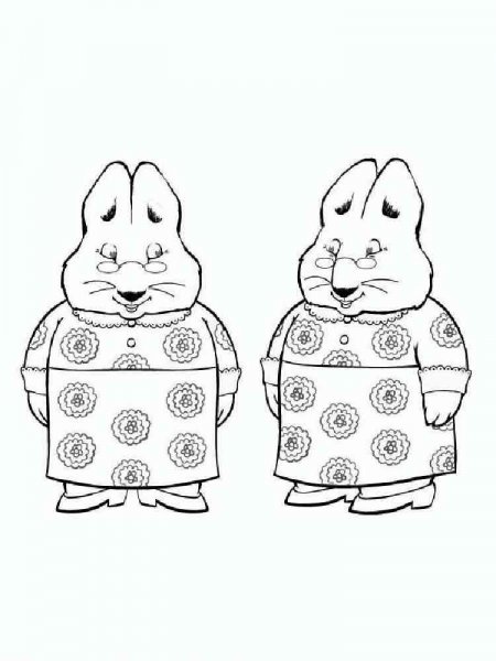 Max and Ruby coloring pages