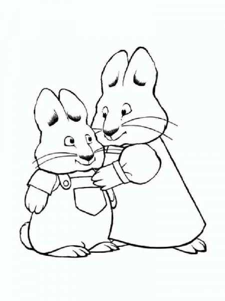 Max and Ruby coloring pages