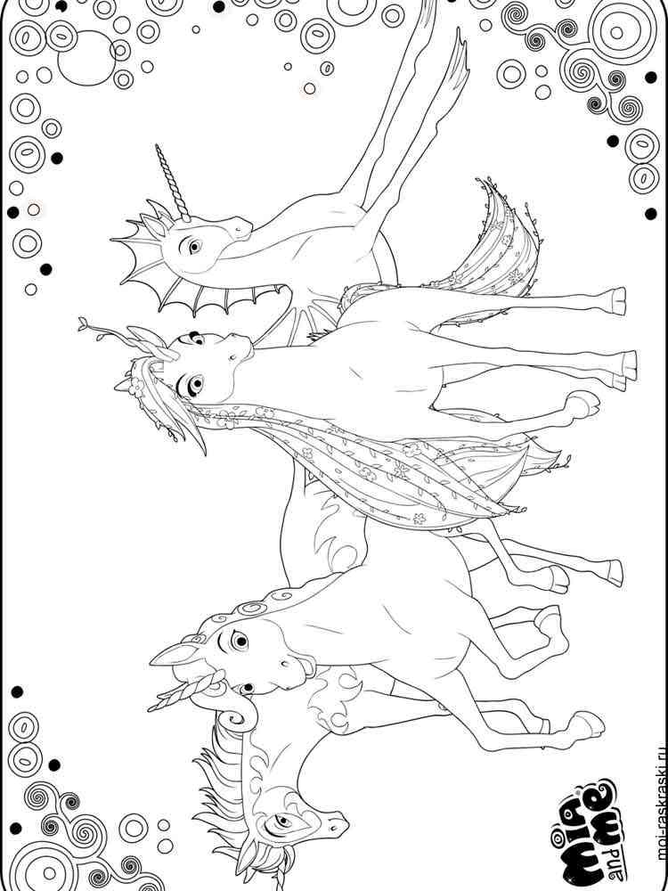Simple Free Printable Mia And Me Coloring Pages for Adult