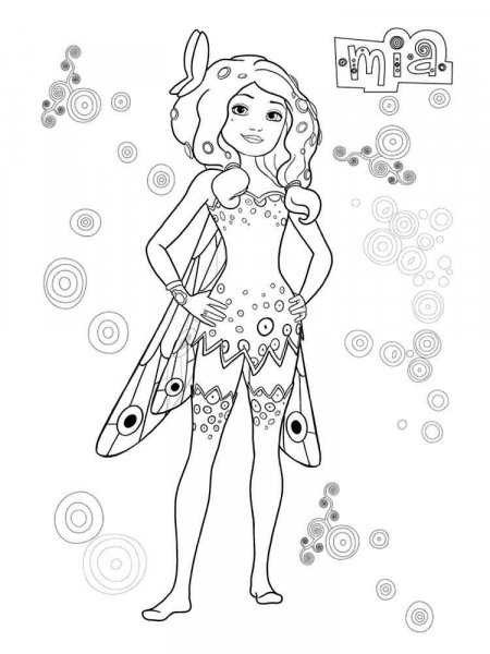 Mia and me coloring pages