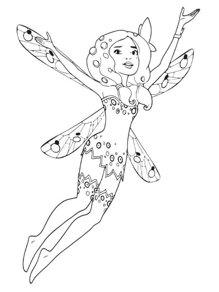 Mia and me coloring pages