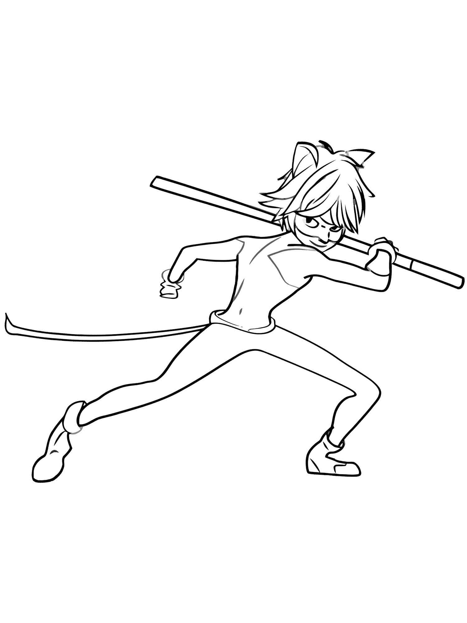 610 Collections Coloring Pages Of Cat Noir  Free