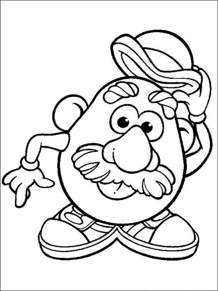 Mr Potato Head coloring pages. Free Printable Mr Potato Head coloring