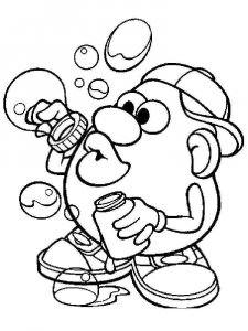 Mr. Potato Head coloring page 16 - Free printable