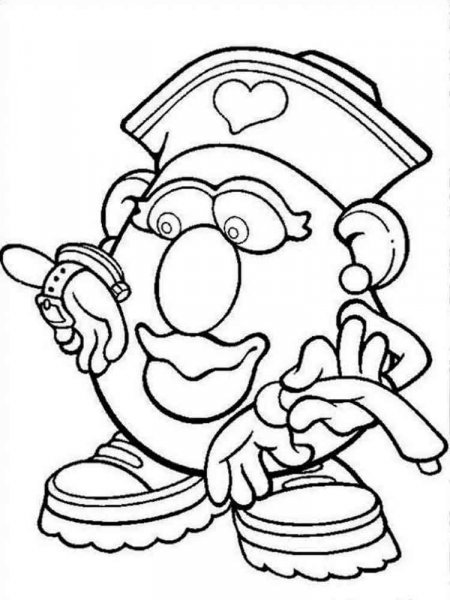 Mr Potato Head Coloring Pages