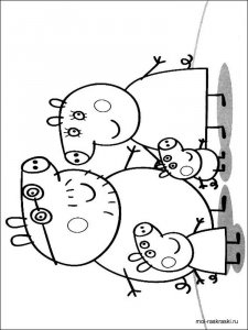 Peppa Pig coloring page 3 - Free printable