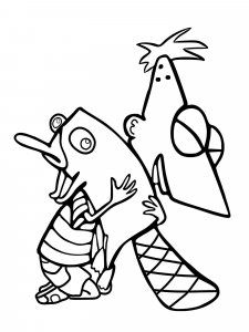 Phineas and Ferb coloring page 39 - Free printable