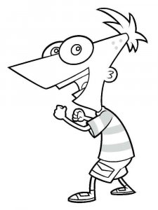 Phineas and Ferb coloring page 53 - Free printable