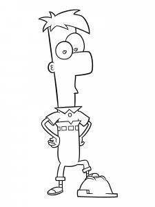 Phineas and Ferb coloring page 54 - Free printable