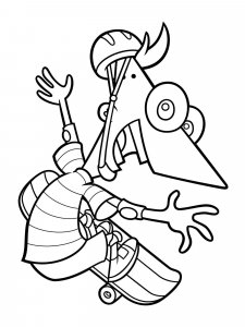 Phineas and Ferb coloring page 55 - Free printable