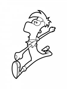 Phineas and Ferb coloring page 40 - Free printable