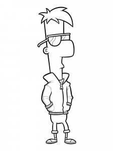 Phineas and Ferb coloring page 60 - Free printable
