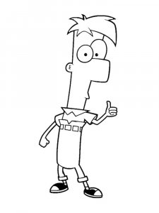 Phineas and Ferb coloring page 62 - Free printable