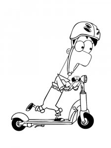 Phineas and Ferb coloring page 63 - Free printable
