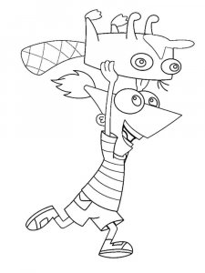 Phineas and Ferb coloring page 64 - Free printable
