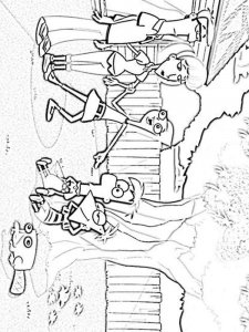 Phineas and Ferb coloring page 2 - Free printable