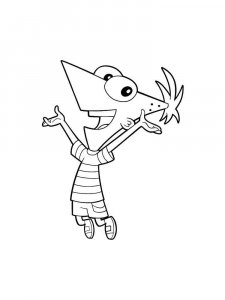 Phineas and Ferb coloring page 20 - Free printable