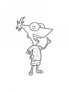 Phineas and Ferb coloring page 23 - Free printable